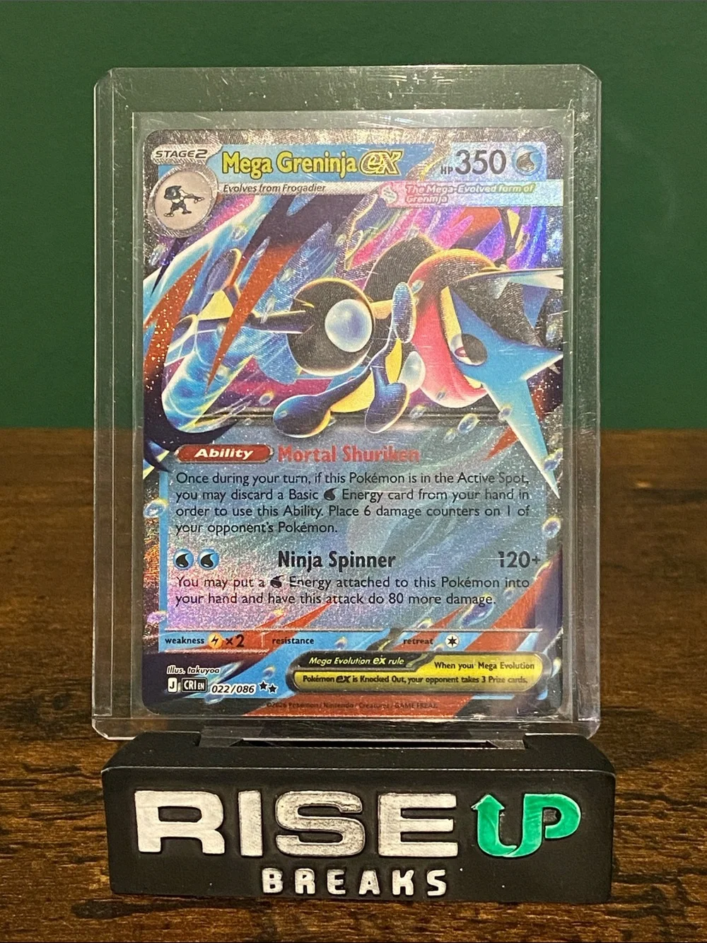 Pokemon Mega Greninja EX 022/086  Ultra Rare Fu Holo English